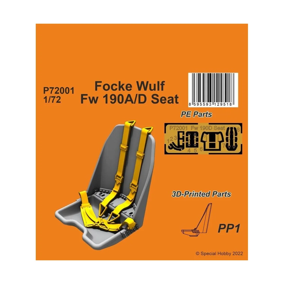 Focke Wulf Fw 190A/D Seat - CMK 129-P72001