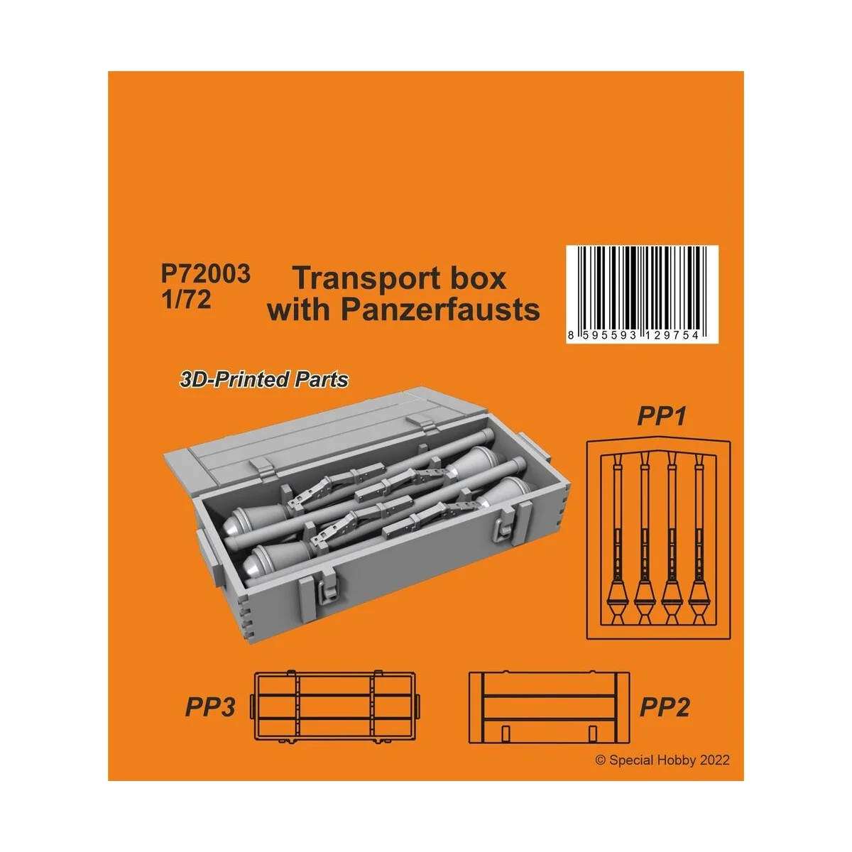 Transport box with Panzerfausts - CMK 129-P72003