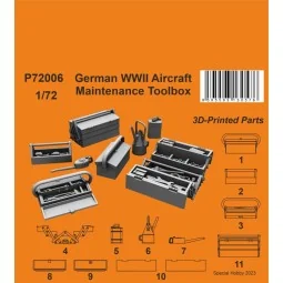 German WWII Aircraft Maintenance Toolbox 1/72 - CMK 129-P72006