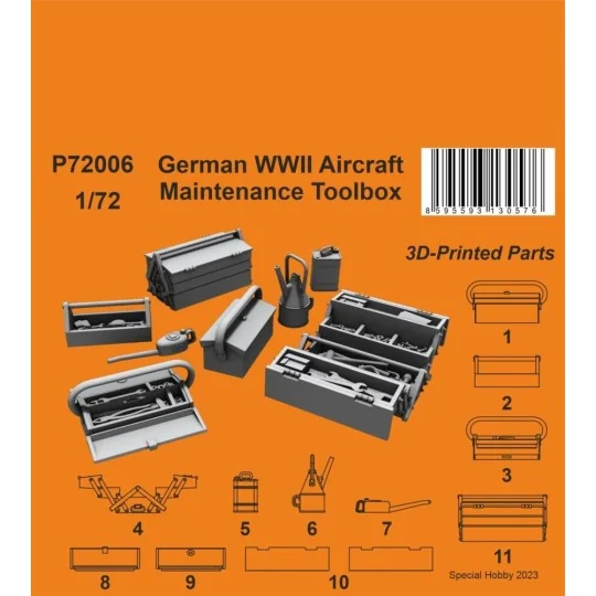 German WWII Aircraft Maintenance Toolbox 1/72 - CMK 129-P72006