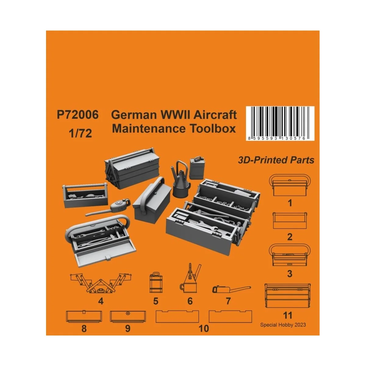 German WWII Aircraft Maintenance Toolbox, 1/72 - CMK 129-P72006