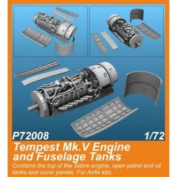 Tempest Mk.V Engine and Fuselage Tanks 1/72 for Airfix kit - CMK 12...