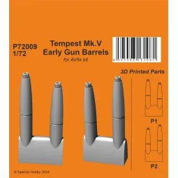Tempest Mk.V Early Gun Barrels 1/72 - CMK 129-P72009