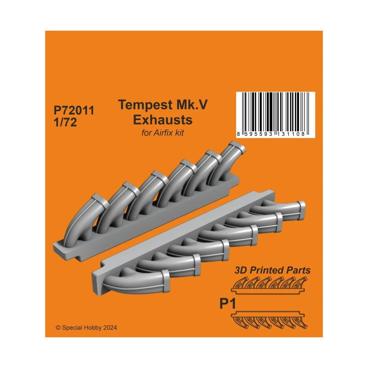 Tempest Mk.V Exhausts - CMK 129-P72011