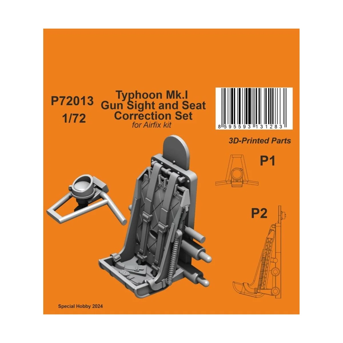 Typhoon Mk.I Gun Sight and Seat Correction Set, 1/72 - CMK 129-P72013