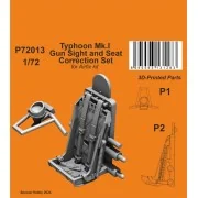 Typhoon Mk.I Gun Sight and Seat Correction Set 1/72 - CMK 129-P72013