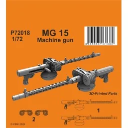 MG 15 German WWII Machine gun (2 pcs), 1/72 - CMK 129-P72018