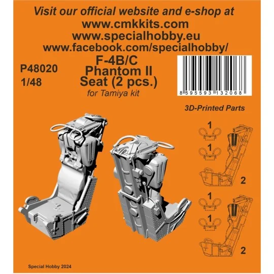 US Navy Aircraft Tow Bar (2 pcs.), 1/72 - CMK 129-P72020