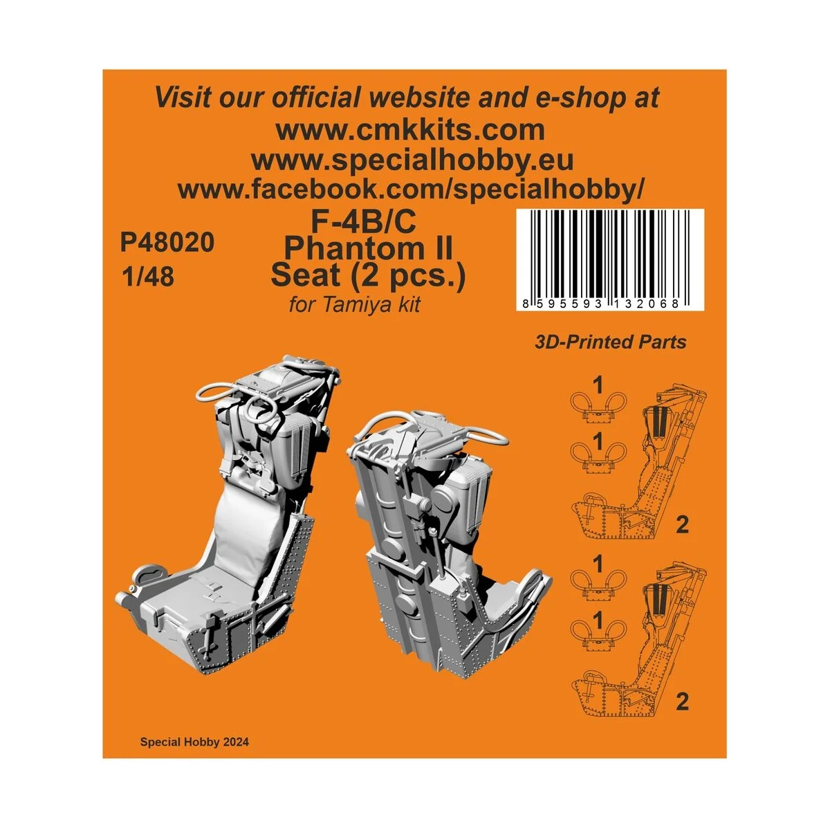 US Navy Aircraft Tow Bar (2 pcs.) 1/72 - CMK 129-P72020