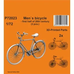 Men`s bicycle - first half of 20th century (3 pcs.), 1/72 - CMK 129...
