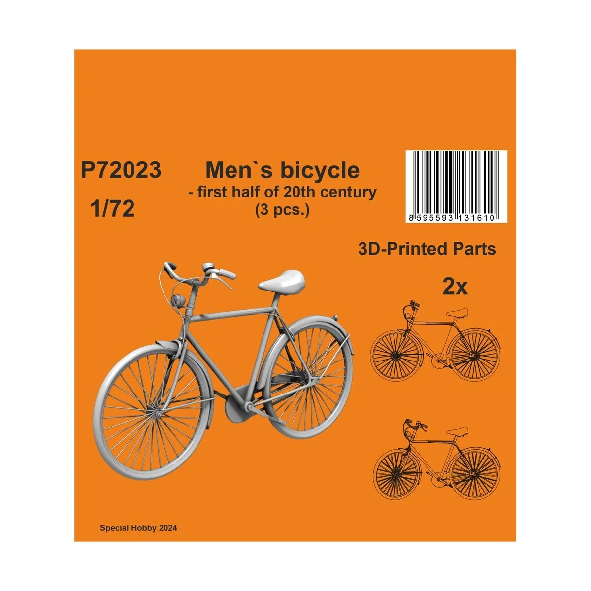 Men`s bicycle - first half of 20th century (3 pcs.) - CMK 129-P72023