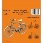Men`s bicycle - first half of 20th century (3 pcs.), 1/72 - CMK 129...