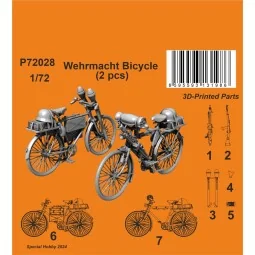 Wehrmacht Bicycle (2 pcs), 1/72 - CMK 129-P72028