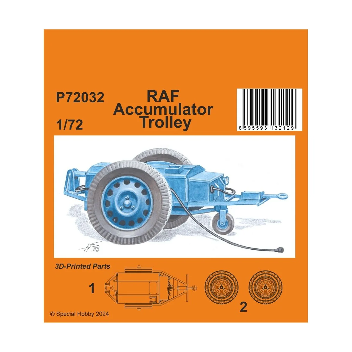 RAF Accumulator Trolley - CMK 129-P72032