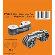 MG 15 Machine Gun Magazine (10 pcs.), 1/72 - CMK 129-P72034 MG 15 Machine Gun Magazine (10 pcs.), 1/72 - CMK 129-P72034