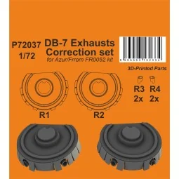 DB-7 Exhausts Correction set / for Azur/Frrom kit - CMK 129-P72037