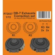 DB-7 Exhausts Correction set / for Azur/Frrom kit - CMK 129-P72037