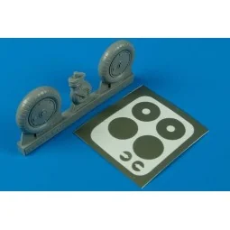 Messerschmitt Bf 109G Räder+Maskierfolie, 1/32 - Aires 2029