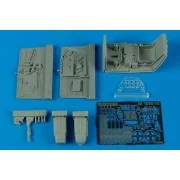 Bf 109G-10 Cockpit Set für Hasegawa Bausatz - Aires 2042