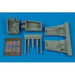 F-86 Sabre air brake set für Kinetic Bausatz, 1/32 - Aires 2078