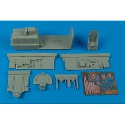 P-51B/C Mustang cockpit set für Trumpeter Bausatz, 1/32 - Aires 2079