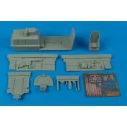 P-51B/C Mustang cockpit set für Trumpeter Bausatz, 1/32 - Aires 2079