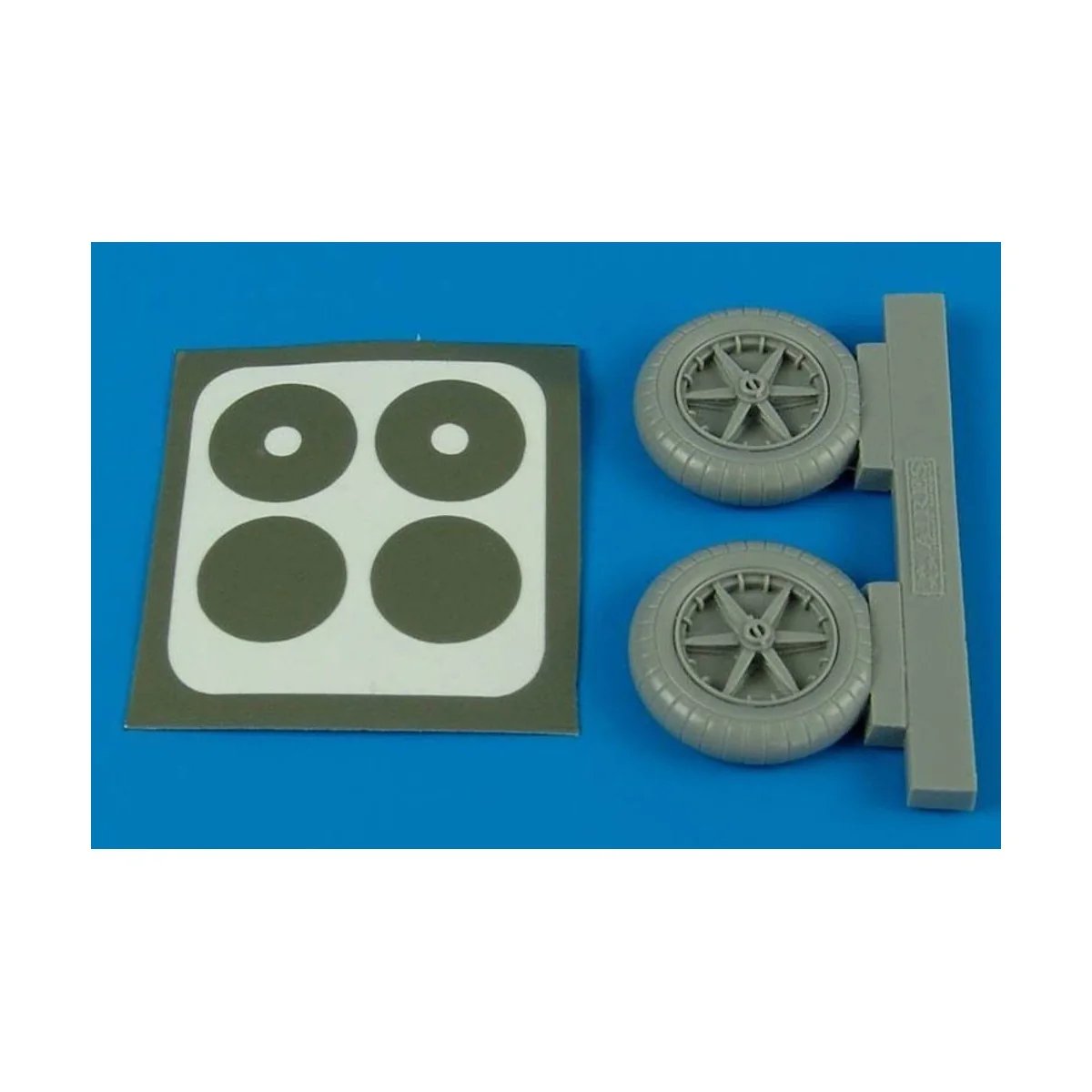 Bf 109E wheels Für Eduard Bausatz, 1/32 - Aires 2090