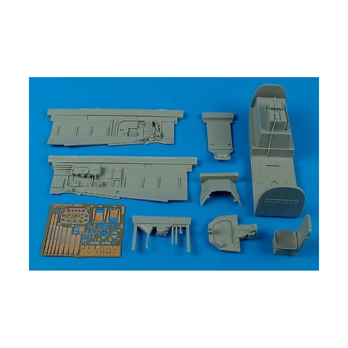 P-51D Mustang cockpit set Für Trumpeter Bausatz - Aires 2091