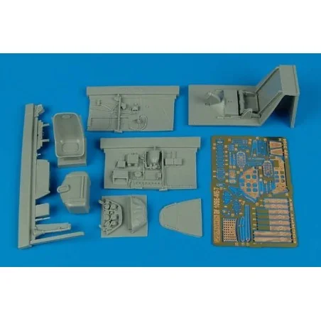 Bf 109E-4/E-7 cockpit set for Eduard, 1/32 - Aires 2104