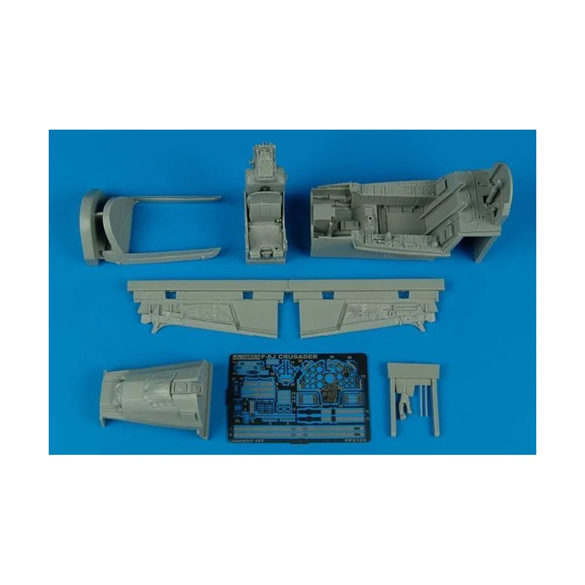 F-8J Crusader cockpit set for Trumpeter, 1/32 - Aires 2106