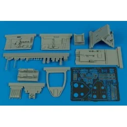 Kawasaki Ki61-I cockpit set for Hasegawa, 1/32 - Aires 2107