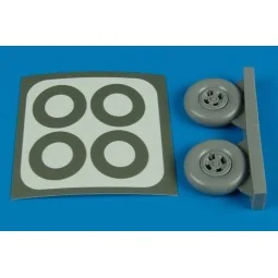 Spitfire Mk.IX wheels & paint masks - Aires 2128