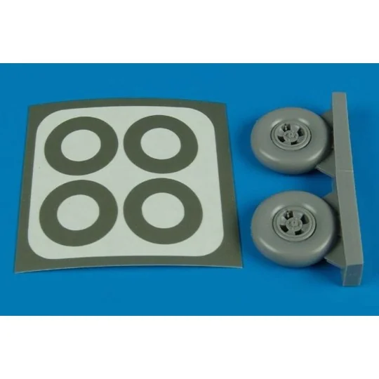 Spitfire Mk.IX wheels & paint masks, 1/32 - Aires 2128