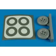 Spitfire Mk.IX wheels & paint masks, 1/32 - Aires 2128