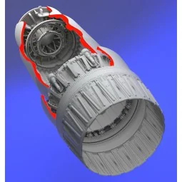 MiG 23 Flogger exhaust nozzle - opened, 1/32 - Aires 2136