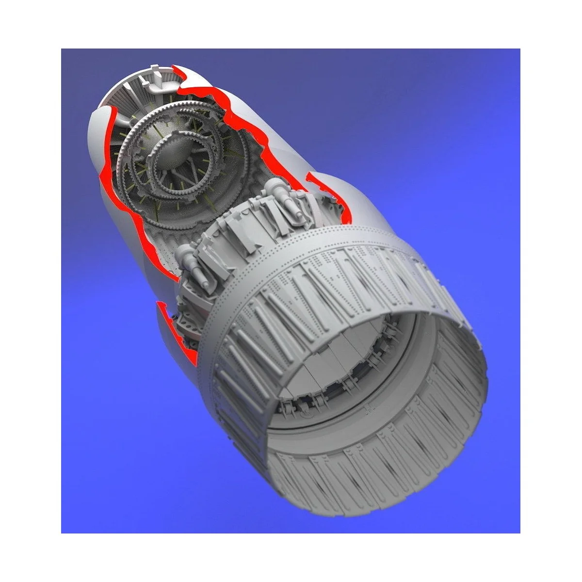 MiG 23 Flogger exhaust nozzle - opened, 1/32 - Aires 2136 MiG 23 Flogger exhaust nozzle - opened, 1/32 - Aires 2136