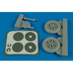 Bf 109F wheels & masks for Trumpeter - Aires 2138
