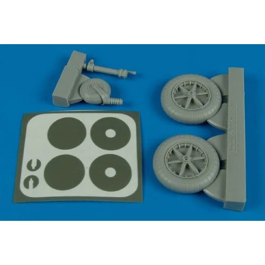Bf 109F wheels & masks for Trumpeter, 1/32 - Aires 2138 Bf 109F wheels & masks for Trumpeter, 1/32 - Aires 2138
