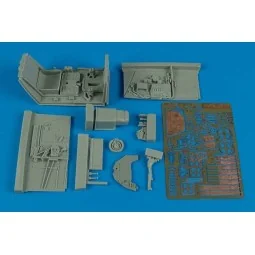Bf 109F-2/F-4 cockpit set for Hasegawa - Aires 2141