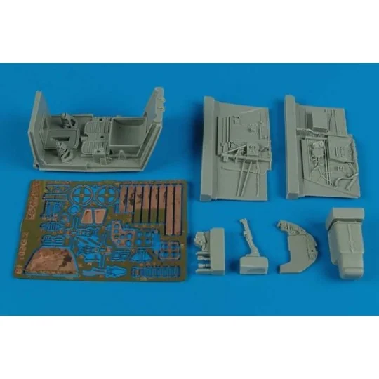 Bf 109G-2 cockpit set for Trumpeter, 1/32 - Aires 2142 Bf 109G-2 cockpit set for Trumpeter, 1/32 - Aires 2142