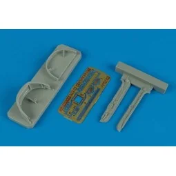 MiG-23 Flogger canopy frame (TRU), 1/32 - Aires 2143