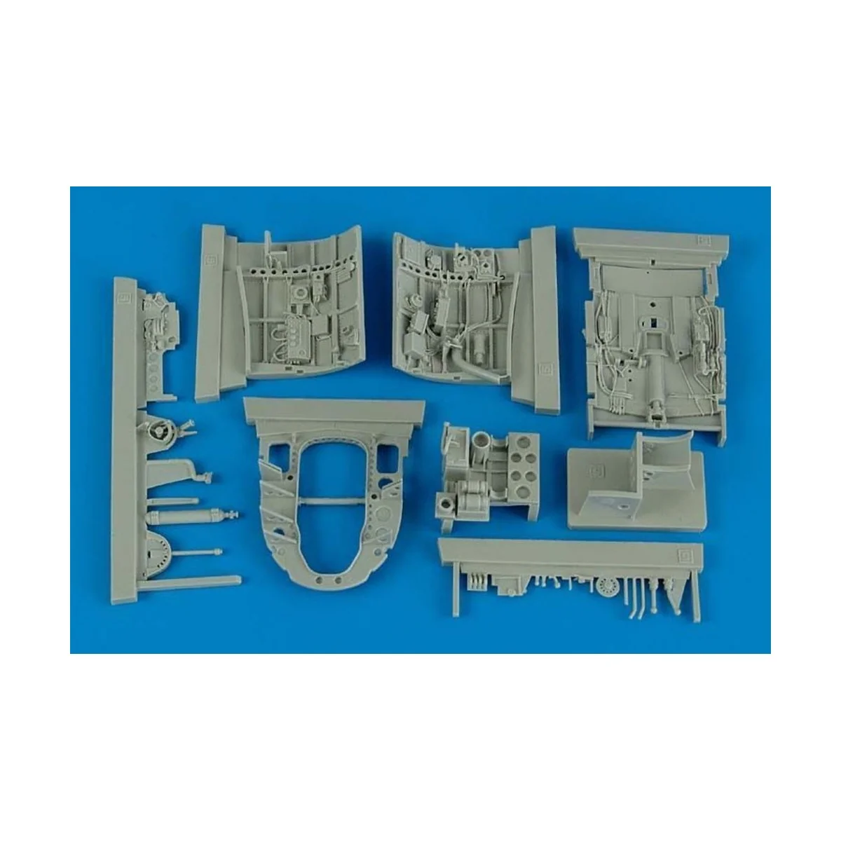 A6M5 Zero Fighter cockpit set for TAM, 1/32 - Aires 2150