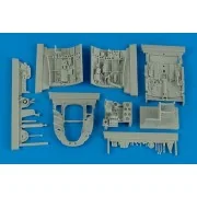 A6M5 Zero Fighter cockpit set for TAM, 1/32 - Aires 2150