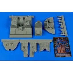 A-1H(AD-6) Skyraider cockpit set f.Trum, 1/32 - Aires 2190