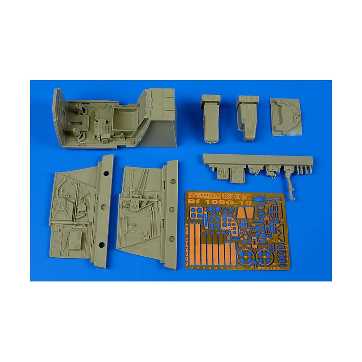 Bf 109G-10 cockpit set for Revell - Aires 2193