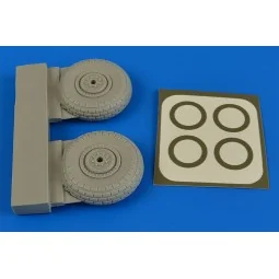 II-2m2 wheels & paint masks, 1/32 - Aires 2207