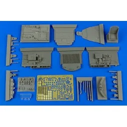 P-47D Thunderbolt cockpit set for Hasega - Aires 2209