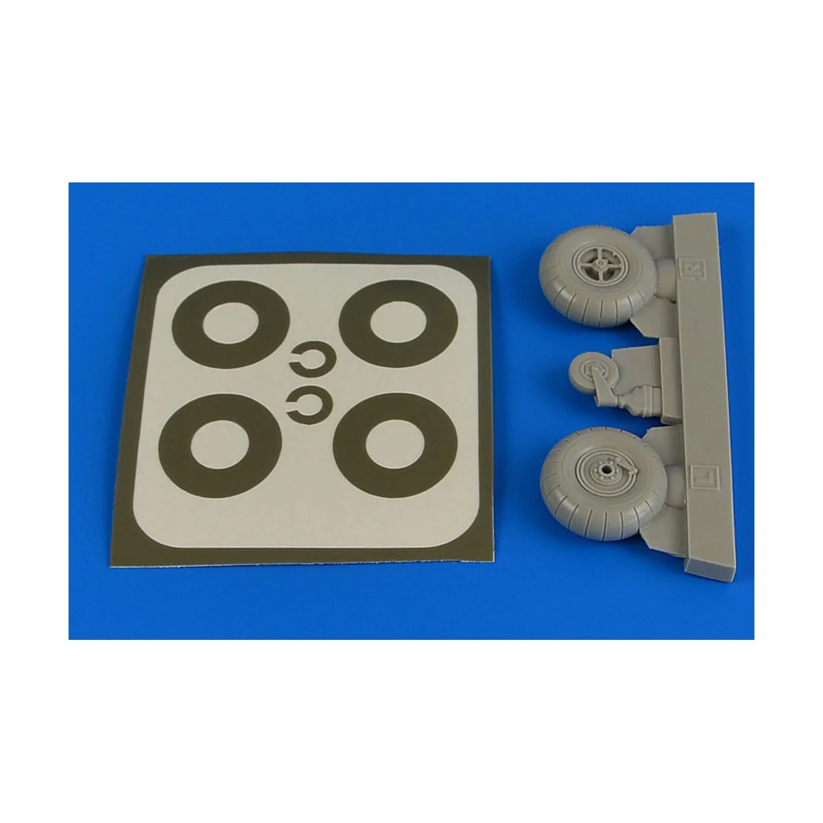 Bucker Bu 131 wheels & paint masks transverse tread w/o disc cover ...