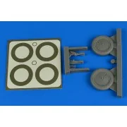 I-16 wheels & paint masks for ICM/HAS/REV, 1/32 - Aires 2236 I-16 wheels & paint masks for ICM/HAS/REV, 1/32 - Aires 2236