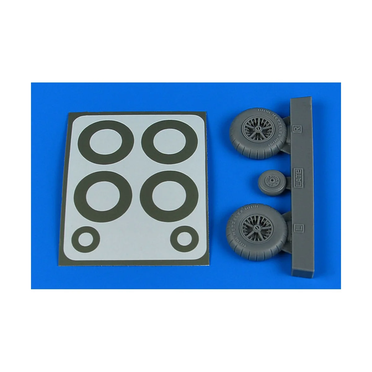 Bf 108 wheels & paint masks - late for Eduard - Aires 2244